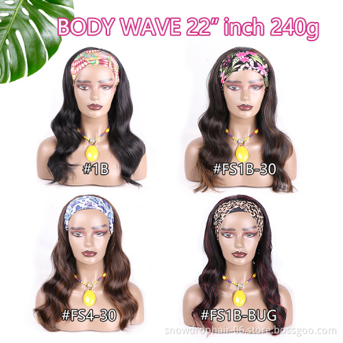 Julianna Brazilian Blonde Bangs Straight Bob Kinky Synthetic Curly Wig With Headband Afro Wig